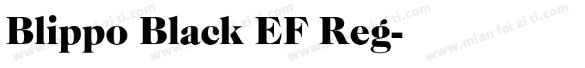 Blippo Black EF Reg字体转换